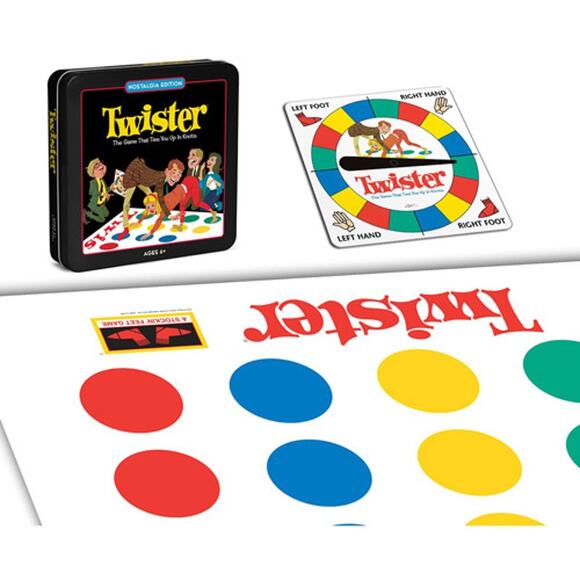 NWT WS Game Company Twister Nostalgia Edition in Collectible Tin - Picture 1 of 6